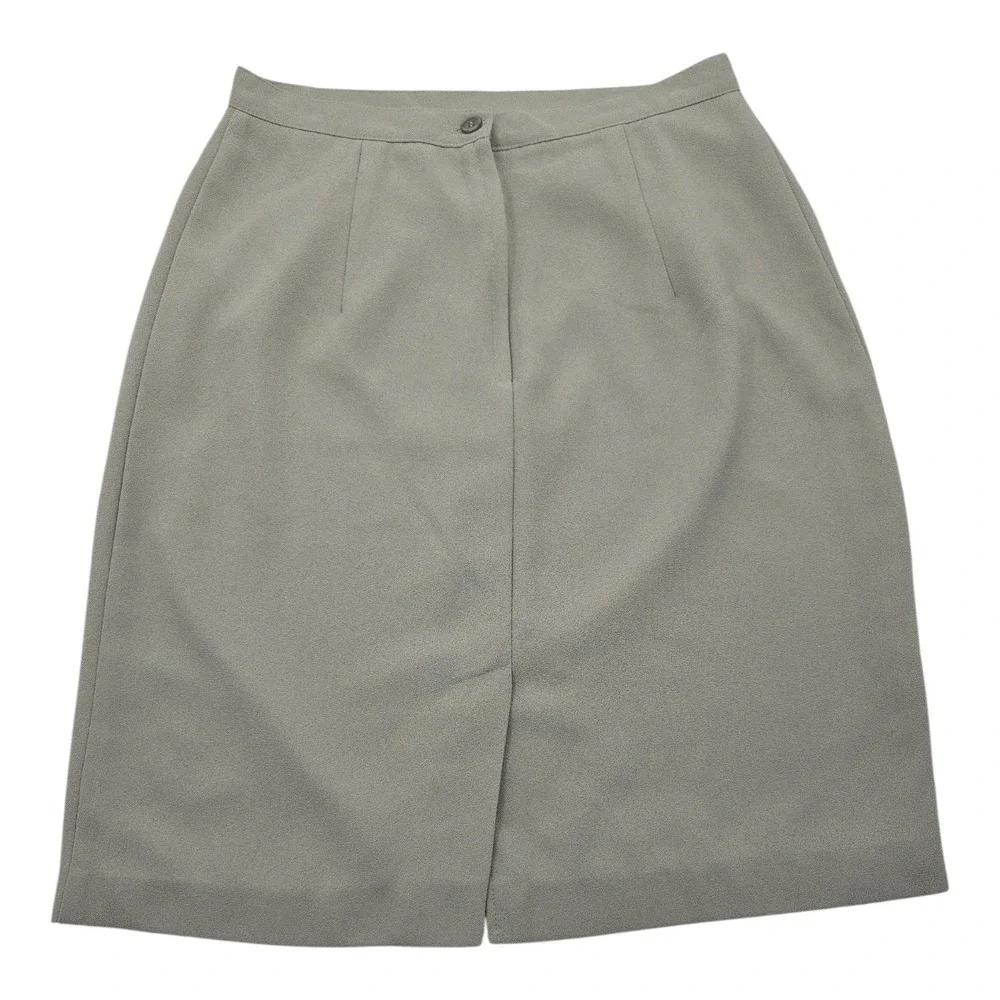 SPORT COLLECTION Women's‎ Sage Green Skirt Size 8 Knee Length Textured Lined